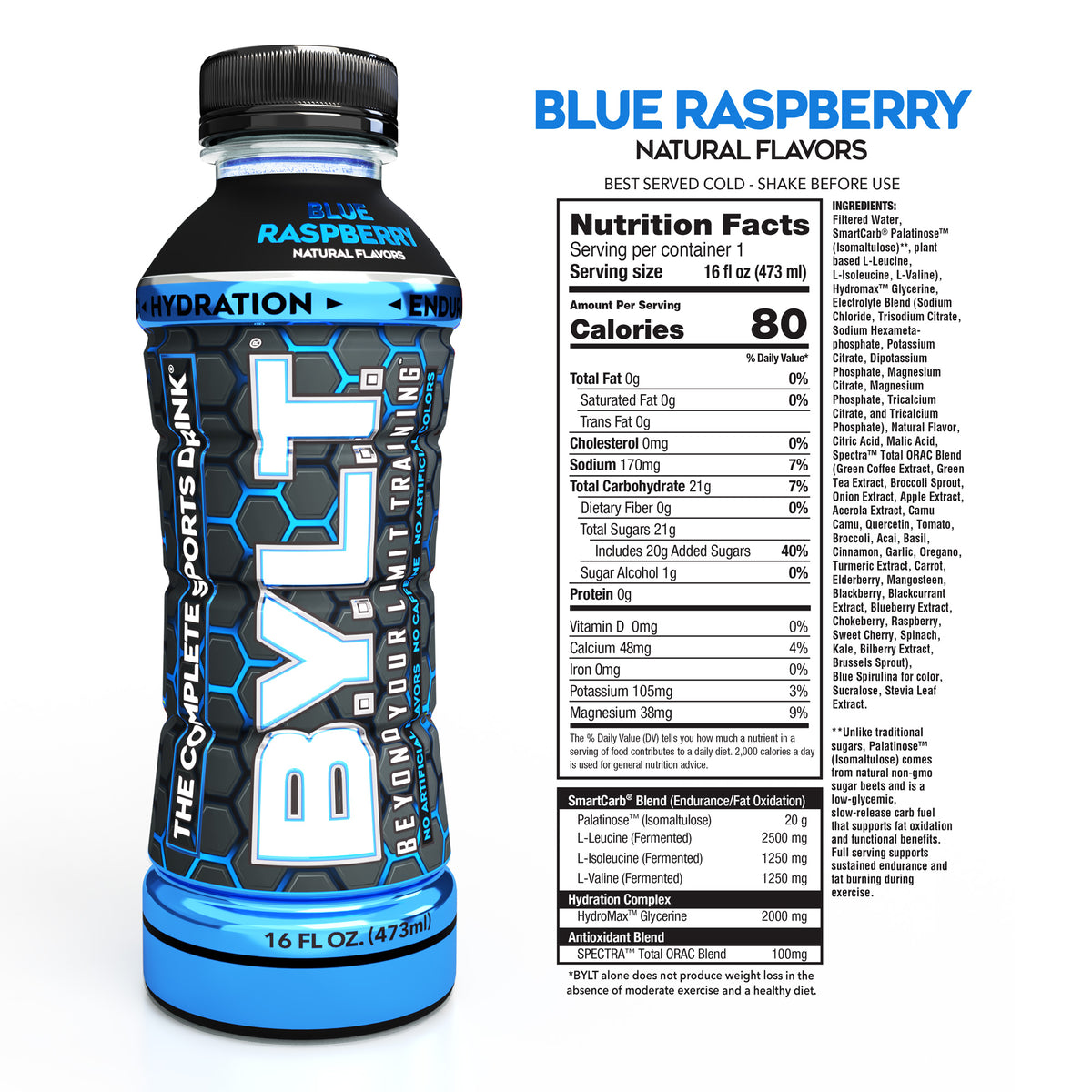 Everlast Sports Electrolyte Drink Blue Blast 500ml